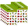 Fruits & Vegetables Theme Stickers, 120 Per Pack, 12 Packs - EU-655033-12