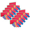 Two-Tone Index Cards, 3" x 5", Assorted Colors, 100 Per Pack, 10 Packs - OFX04736-10