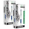 Z-Grip Flight Ballpoint Retractable Pen 1.2mm, Blue, 12 Per Pack, 2 Packs - ZEB21920-2