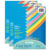 Colorful Card Stock, 10 Assorted Colors, 8-1/2" x 11", 50 Sheets Per Pack, 3 Packs - PAC101168-3
