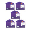 Two-Pocket Heavyweight Poly Portfolio Folder, Purple, Pack of 25 - CLI33959-25