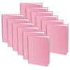 Pink Hardcover Blank Book, White Pages, 8"H x 6"W Portrait, 14 Sheets/28 Pages, Pack of 12