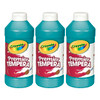 Premier Tempera Paint, 16 oz, Turquoise, Pack of 3