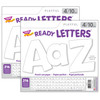 White 4" Playful Combo Ready Letters, 216 Pieces Per Pack, 2 Packs
