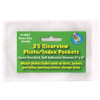 Clear View Self-Adhesive Photo/Index Card Pocket 4" x 6", 25 Per Pack, 5 Packs - ASH10407BN