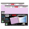 Legal Pad, Landscape, Orchid/Blue/Pink, 3 Per Pack, 2 Packs - ROA74535BN