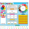 Placemat Studio™ Smart Poly® Early Learning Education Basics Learning Placemat, 13" x 19", Single Sided, Pack of 10