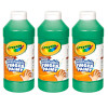 Washable Finger Paint, Green, 16 oz, Pack of 3