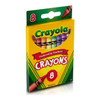Crayons, Regular Size, 8 Colors Per Box, 24 Boxes