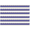 We Stick Together Pop of Purple Scalloped Bulletin Board Borders, 39 Feet Per Pack, 6 Packs