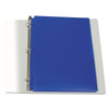 Two-Pocket Poly Portfolios with Three-Hole Punch, Blue, Box of 25