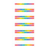 Rainbow Scallops Name Plates, 36 Per Pack, 6 Packs