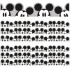Mickey Mouse® Throwback Peeking Mickeys Extra Wide Deco Trim®, 37 Feet Per Pack, 3 Packs
