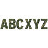Classic Camo 7" Deco Letters, 129 Pieces Classic Camo 7" Deco Letters, 129 Pieces