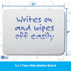 Dry Erase Board, Two-Sided, 5" x 7"