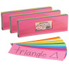 Bright Flash Cards, 3" x 9", 100 Per Pack, 3 Packs