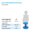 Pre-School Wobble Chair 12" Blue