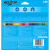 Color'Peps Triangular Colored Pencils, Assorted Colors, 48 Per Pack, 2 Packs