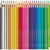 Color'Peps Triangular Colored Pencils, Assorted Colors, 48 Per Pack, 2 Packs