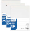 Notebook Filler Paper, College Ruled, 200 Sheets Per Pack, 3 Packs Notebook Filler Paper, College Ruled, 200 Sheets Per Pack, 3 Packs