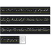 Alphabet Lines Black Traditional Cursive