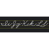Alphabet Lines Black Traditional Cursive