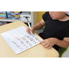 Handwriting Whiteboard Dry Erase Set, 2-Sided, Ruled/Plain, with Marker/Eraser, 9" x 12"
