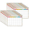 Smart Poly Single Sided PosterMat Pals Space Savers, Calendar Confetti Style, 13" x 9.5", 12 Per Pack