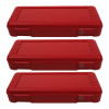 Ruler Box, Red, Pack of 3