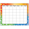 Wipe-Off Calendar Chart, 22" x 28", Pack of 6