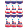 Red & Blue Liquid Motion Bubbler, Pack of 6