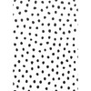 Black Painted Dots on White Better Than Paper Bulletin Board Roll, 4' x 12', Pack of 4