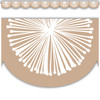 Natural Poms Scalloped Die-Cut Border Trim, 35 Feet