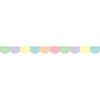 Pastel Pop Scalloped Border Trim, 35 Feet Per Pack, 6 Packs