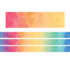 Watercolor Straight Rolled Border Trim, 50 Feet Per Roll, 3 Rolls