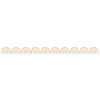 Pastel Pop Rainbows Die-Cut Rolled Border Trim, 50 Feet, 3 Rolls