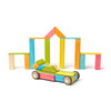 Magnetic Wooden Blocks, 90-Piece Classroom Kit, Tints