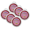 Jumbo Circular Washable Stamp Pad - Pink - 5.75" dia. - Pack of 6