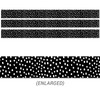 Messy Dots on Black EZ Border, 48 Feet Per Pack, 3 Packs