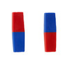 North/South Bar Magnets, 3", Red/Blue Poles, Pack of 2
