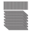 Simply Sassy - Black and White Stripe Deco Trim - Extra Wide Die Cut, 6 Packs