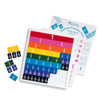 Rainbow Fraction Plastic Tiles with Tray, 51 Pieces