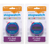 Simple Stopwatch, Assorted Colors, Pack of 2 - LER0808BN