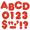 Red Sparkle 4" Casual UC Ready Letters, 6 Packs