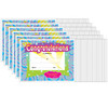 Congratulations/Swirls Colorful Classics Certificates, 30 Per Pack, 6 Packs - T-2954BN