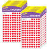 Red Hearts superShapes Stickers, 800 Per Pack, 12 Packs