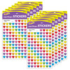 Heart Smiles superShapes Stickers, 800 Per Pack, 12 Packs