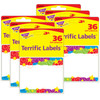Stars 'n Swirls Terrific Labels, 36 Per Pack, 6 Packs