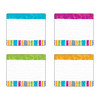 Color Harmony Stripes Terrific Labels Variety Pack, 36 Per Pack, 3 Packs