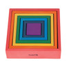 Wooden Rainbow Architect Squares - Set of 7